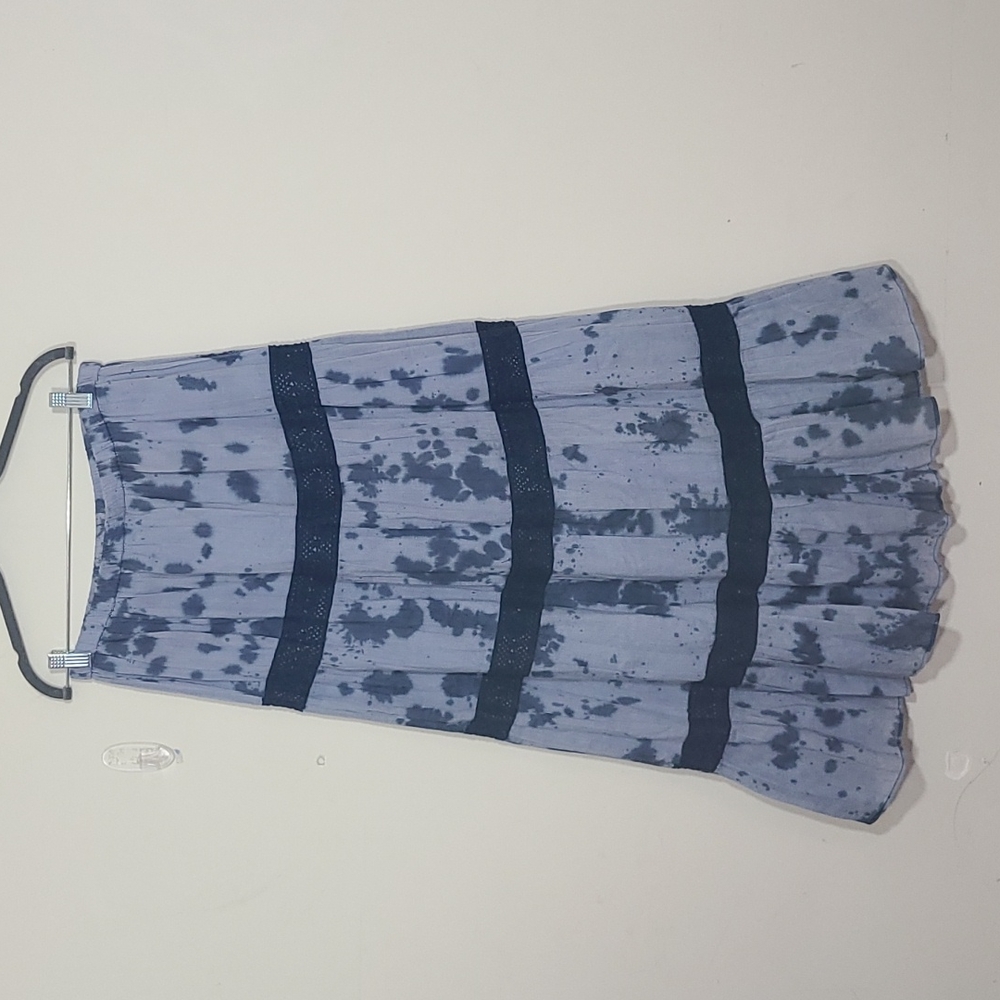 Michael Kors Tie Die Maxi Full Skirt Blue Size L
